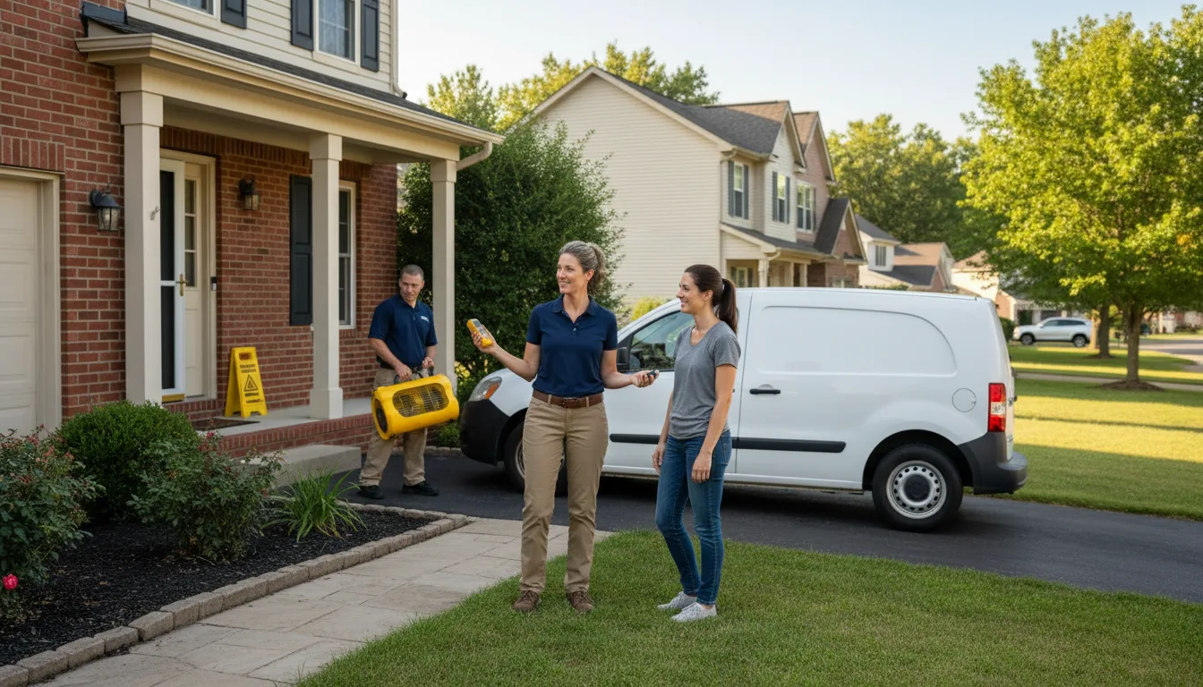 Residential water damage restoration in Olathe, CO